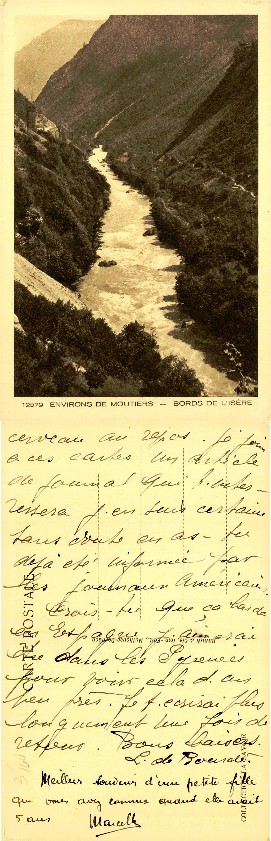 Isère River in Mountain Valley