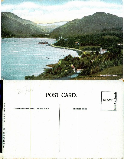 Arrochar Village on Loch with Steamboat