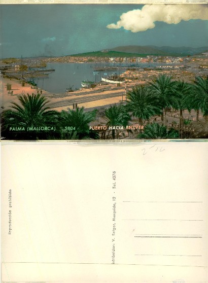 Palma Harbor towards Bellver Castle
