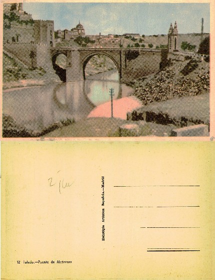 Alcántara Bridge and Toledo City