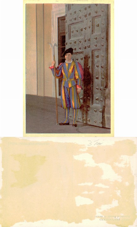 Swiss Guard at Bronze Door