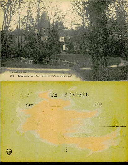 Château in Park with Bare Trees