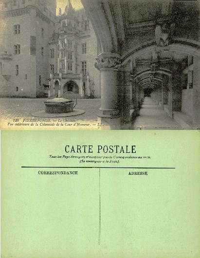 Pierrefonds Castle Courtyard & Colonnade