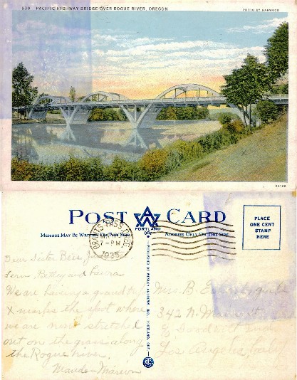 Bridge over Rogue River, Oregon