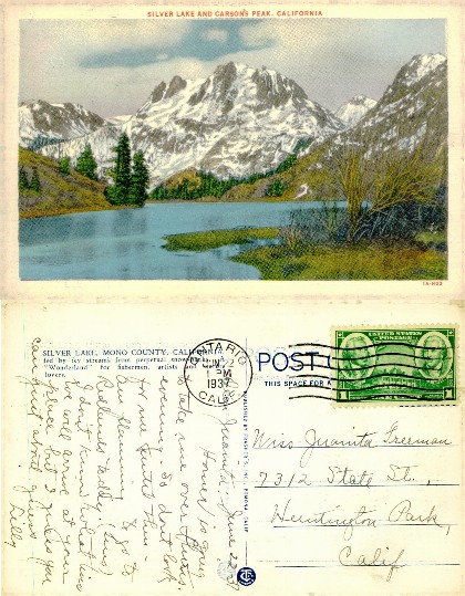 Silver Lake and Carson's Peak