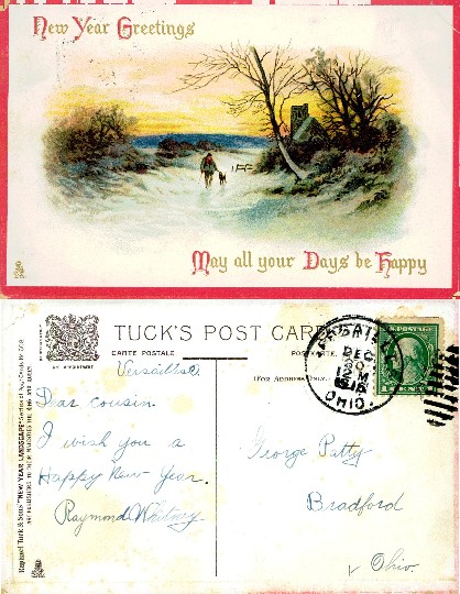 Winter Landscape with Figure and Dog