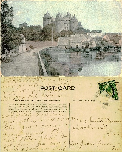 Chateau de Binard and River Scene