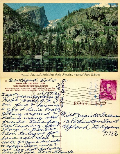 Nymph Lake and Hallet Peak