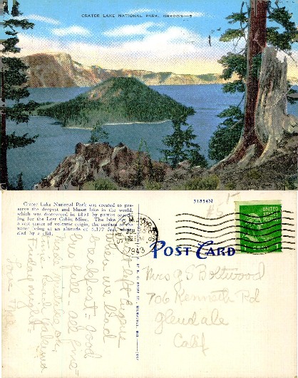 Crater Lake with Wizard Island