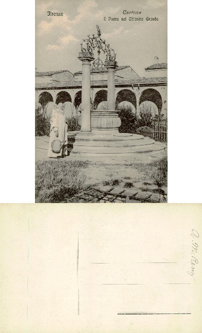 Monk at Well in Great Cloister