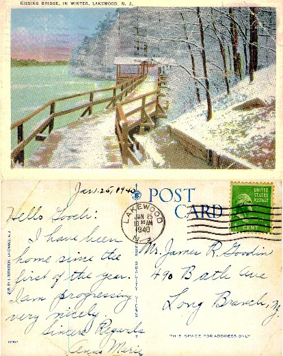Kissing Bridge in Winter