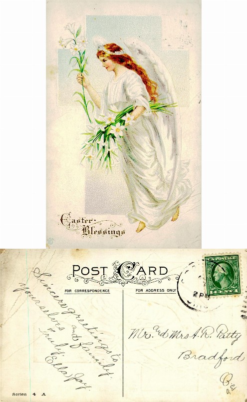 Easter Angel with Lilies