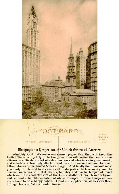 St. Paul's Chapel and Skyscrapers