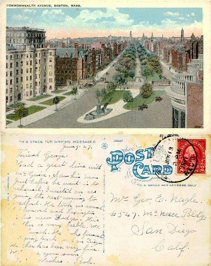Commonwealth Avenue Street Scene