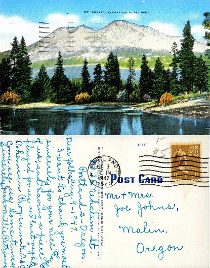 Mount Shasta with Lake and Forest