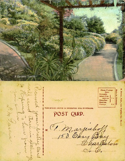 Garden Path with Trellis