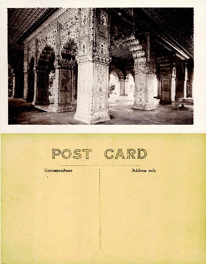 Decorated Hall with Pillars and Arches