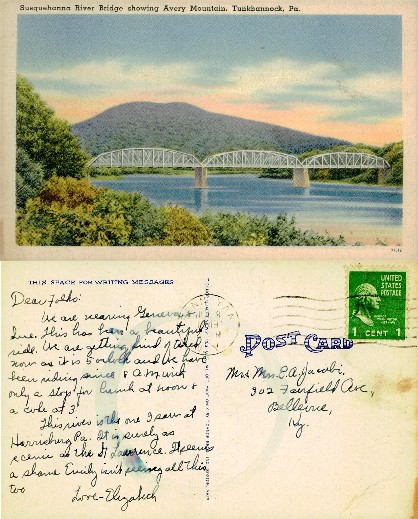 Susquehanna River Bridge and Mountain