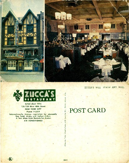 Zucca's Restaurant Exterior Interior