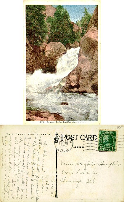 Boulder Falls, Boulder Canyon, Colorado