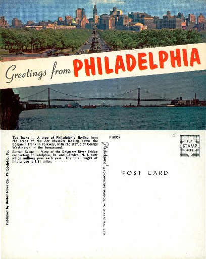 Philadelphia Skyline & Delaware Bridge