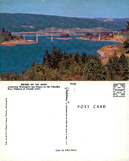 Bridge of the Gods over Columbia River