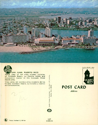 Aerial view of Condado Beach complex