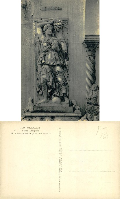 Statue of Abundance with Cornucopia