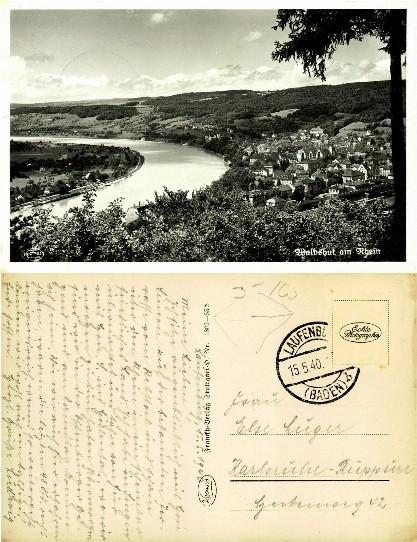 Town and River Rhine Valley View