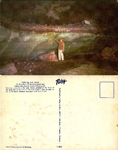 Man in Perpetual Ice Caves