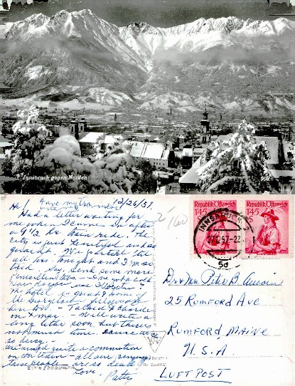 Snowy Innsbruck City and Mountains