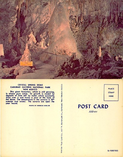 Crystal Spring Dome, Carlsbad Caverns