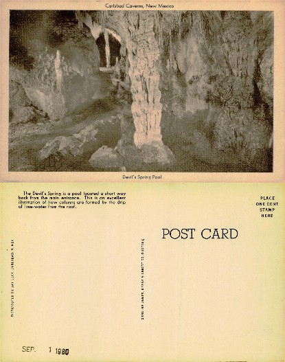 Devil's Spring Pool, Carlsbad Caverns