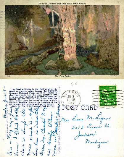 The First Spring, Carlsbad Caverns