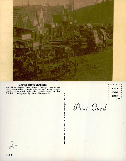 Wagon Traffic in a Mining Town
