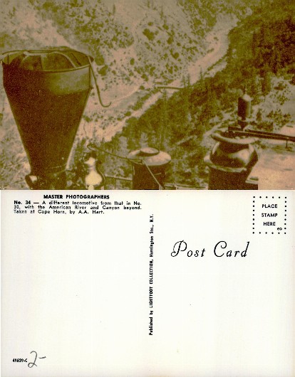 Locomotive in River Canyon