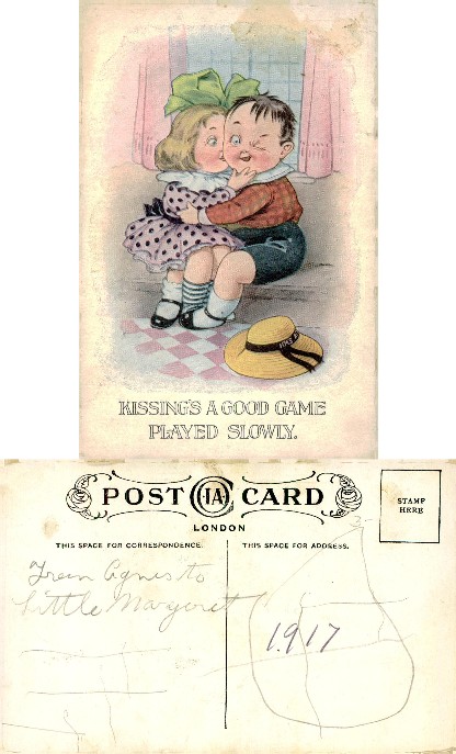 Boy and Girl Kissing