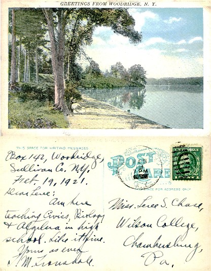 Lakeside Scene with Figure