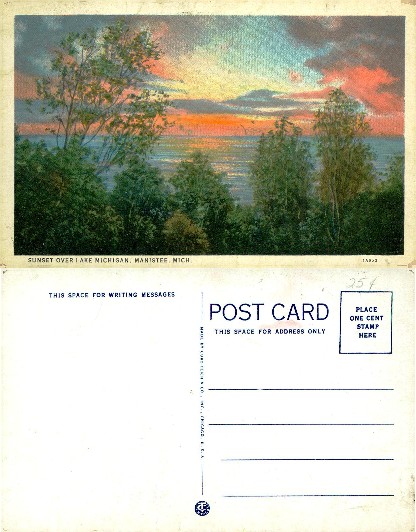 Sunset over Lake Michigan