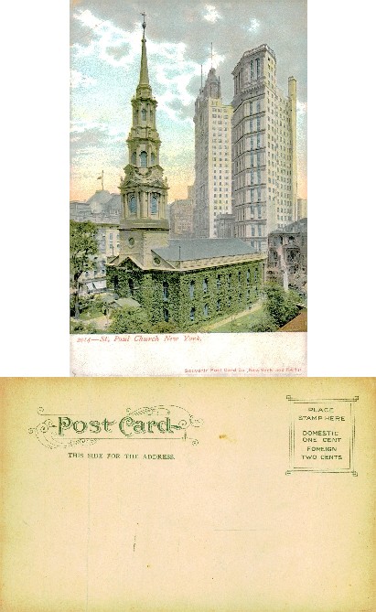 St. Paul's Church and Skyscrapers