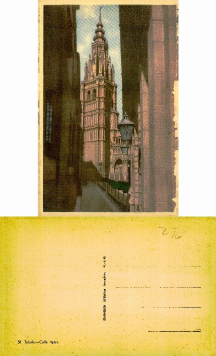 Toledo Cathedral Tower from Street