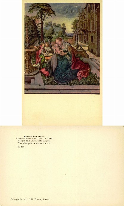 Virgin and Child with Angels painting