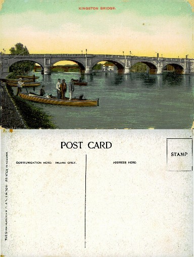 Kingston Bridge and River Scene