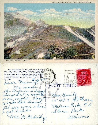 Pikes Peak Auto Highway Switchbacks