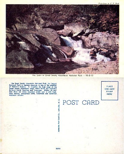The Sinks, Smoky Mountains Waterfall