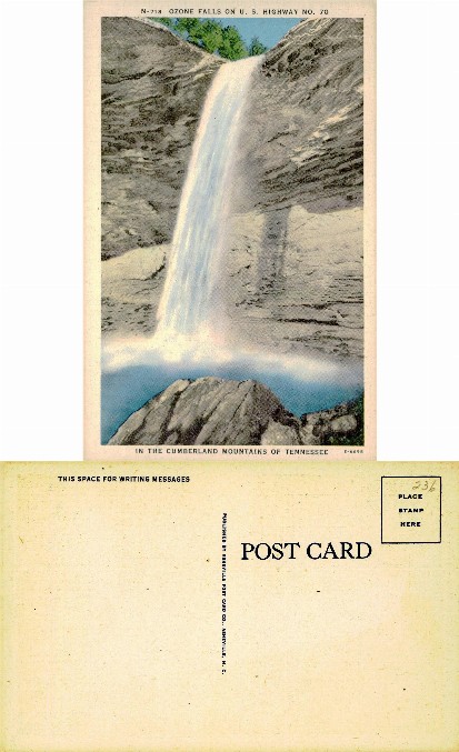 Ozone Falls on U. S. Highway No. 70