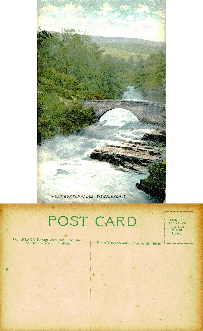 West Burton Falls with Stone Bridge