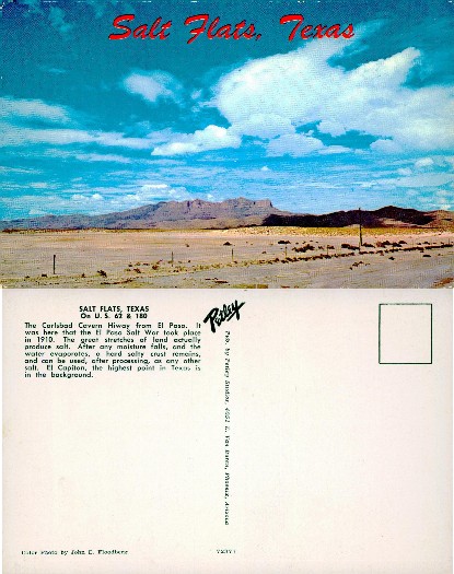 Salt Flats Landscape with Mountains