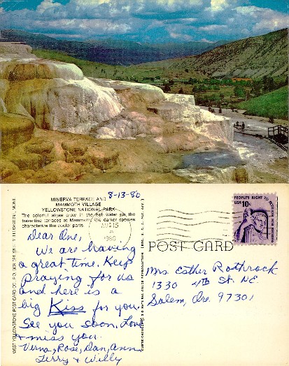 Minerva Terrace, Yellowstone Park