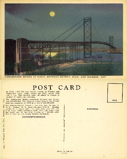 Ambassador Bridge at Night